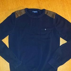 Jules wool and suede knit sweater size M